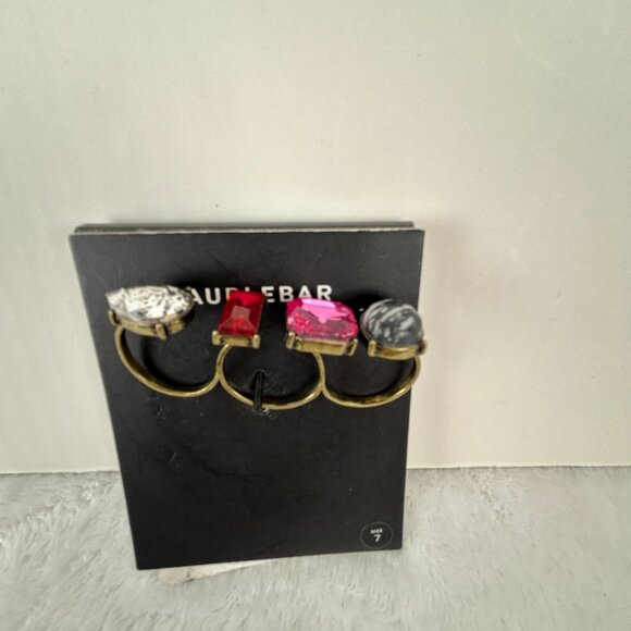 BAUBLEBAR: Triple Ring Antique gold - Size 7 - Adjustable - Picture 1 of 5